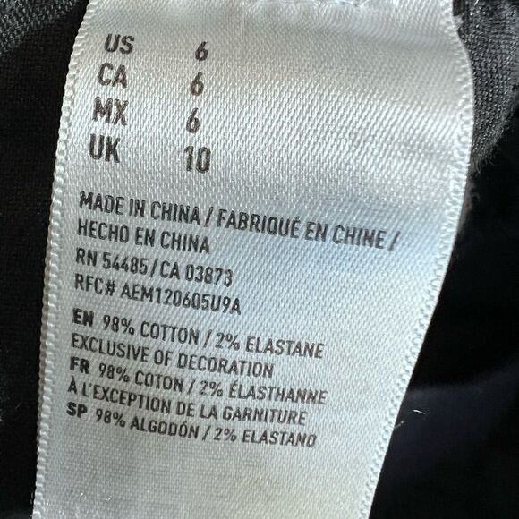 American Eagle hi rise festival Jean shorts black size 6 - Picture 12 of 12